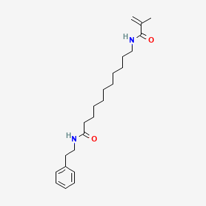 molecular formula C23H36N2O2 B2980023 2-甲基-N-[11-氧代-11-(苯乙基氨基)十一烷基]丙烯酰胺 CAS No. 866137-27-1