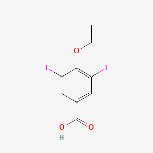 molecular formula C9H8I2O3 B2980029 4-Ethoxy-3,5-diiodobenzoic acid CAS No. 40689-27-8