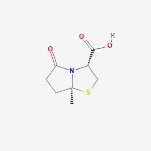 molecular formula C8H11NO3S B2980046 (3R,7As)-7a-methyl-5-oxo-2,3,6,7-tetrahydropyrrolo[2,1-b][1,3]thiazole-3-carboxylic acid CAS No. 1932492-42-6