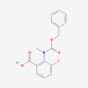3-Fluoro-2-[methyl(phenylmethoxycarbonyl)amino]benzoic acid