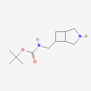 molecular formula C12H22N2O2 B2980084 Tert-butyl N-(3-azabicyclo[3.2.0]heptan-6-ylmethyl)carbamate CAS No. 2168811-46-7
