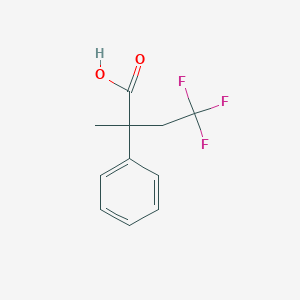 molecular formula C11H11F3O2 B2980088 4,4,4-三氟-2-甲基-2-苯基丁酸 CAS No. 2009452-40-6