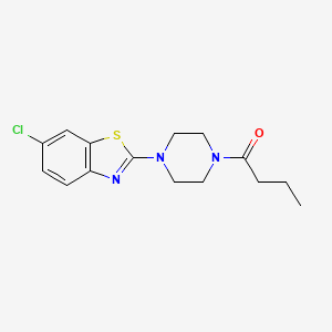 1-(4-(6-Chlorobenzo[d]thiazol-2-yl)piperazin-1-yl)butan-1-one