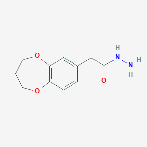 2-(3,4-dihydro-2H-1,5-benzodioxepin-7-yl)acetohydrazide