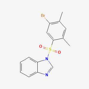 molecular formula C15H13BrN2O2S B2980115 1-[(5-bromo-2,4-dimethylphenyl)sulfonyl]-1H-benzimidazole CAS No. 1206093-68-6