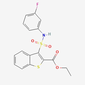 Ethyl 3-[(3-fluorophenyl)sulfamoyl]-1-benzothiophene-2-carboxylate