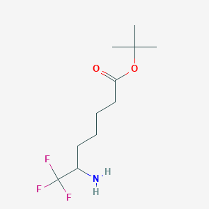 Tert-butyl 6-amino-7,7,7-trifluoroheptanoate