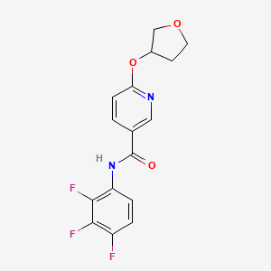 6-((tetrahydrofuran-3-yl)oxy)-N-(2,3,4-trifluorophenyl)nicotinamide