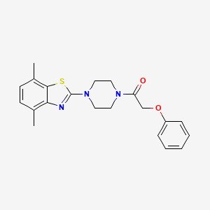 4,7-Dimethyl-2-[4-(phenoxyacetyl)piperazin-1-yl]-1,3-benzothiazole