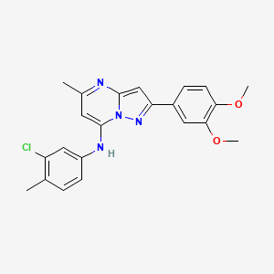 N-(3-chloro-4-methylphenyl)-2-(3,4-dimethoxyphenyl)-5-methylpyrazolo[1,5-a]pyrimidin-7-amine