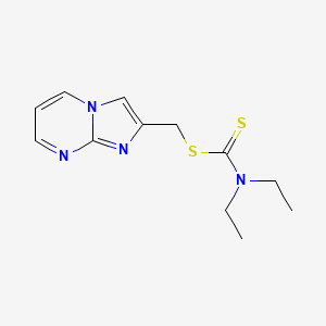 Imidazo[1,2-a]pyrimidin-2-ylmethyl diethylcarbamodithioate
