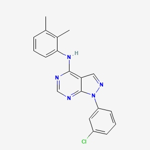 molecular formula C19H16ClN5 B2980176 1-(3-氯苯基)-N-(2,3-二甲基苯基)-1H-吡唑并[3,4-d]嘧啶-4-胺 CAS No. 890944-21-5
