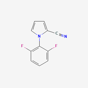 molecular formula C11H6F2N2 B2980185 1-(2,6-二氟苯基)-1H-吡咯-2-甲腈 CAS No. 195711-28-5