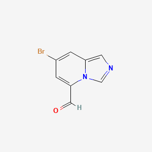 molecular formula C8H5BrN2O B2980202 7-Bromoimidazo[1,5-a]pyridine-5-carbaldehyde CAS No. 2168834-11-3