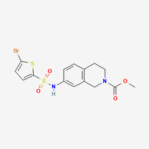 methyl 7-(5-bromothiophene-2-sulfonamido)-3,4-dihydroisoquinoline-2(1H)-carboxylate