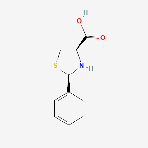 molecular formula C10H11NO2S B2980209 (2R,4R)-2-phenyl-1,3-thiazolidine-4-carboxylic acid CAS No. 64970-78-1