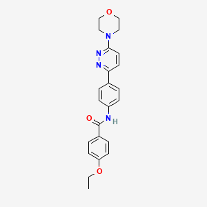 molecular formula C23H24N4O3 B2980210 4-ethoxy-N-(4-(6-morpholinopyridazin-3-yl)phenyl)benzamide CAS No. 899986-05-1