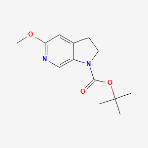 molecular formula C13H18N2O3 B2980211 tert-butyl 5-methoxy-2,3-dihydro-1H-pyrrolo[2,3-c]pyridine-1-carboxylate CAS No. 727993-74-0