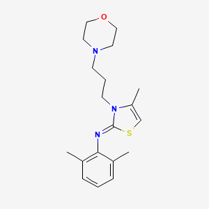 molecular formula C19H27N3OS B2980213 (Z)-2,6-dimethyl-N-(4-methyl-3-(3-morpholinopropyl)thiazol-2(3H)-ylidene)aniline CAS No. 905781-66-0