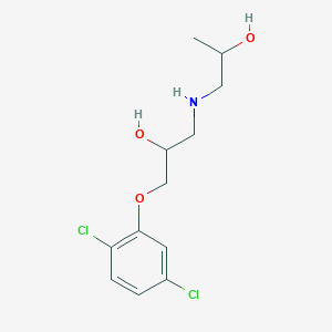 molecular formula C12H17Cl2NO3 B2980214 1-(2,5-Dichlorophenoxy)-3-(2-hydroxypropylamino)propan-2-ol CAS No. 784159-73-5