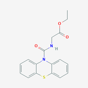 Ethyl 2-(phenothiazine-10-carbonylamino)acetate