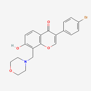 molecular formula C20H18BrNO4 B2980227 3-(4-Bromophenyl)-7-hydroxy-8-(morpholin-4-ylmethyl)chromen-4-one CAS No. 847367-00-4