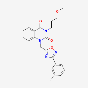 3-(3-methoxypropyl)-1-((3-(m-tolyl)-1,2,4-oxadiazol-5-yl)methyl)quinazoline-2,4(1H,3H)-dione
