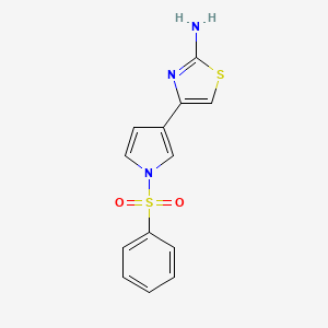 4-(1-(phenylsulfonyl)-1H-pyrrol-3-yl)thiazol-2-amine