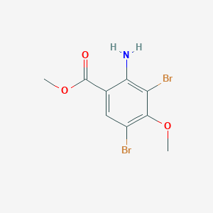 molecular formula C9H9Br2NO3 B2980232 Methyl 2-amino-3,5-dibromo-4-methoxybenzoate CAS No. 2092263-35-7