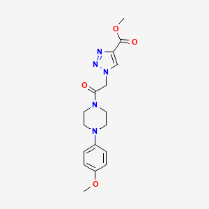 methyl 1-{2-[4-(4-methoxyphenyl)piperazin-1-yl]-2-oxoethyl}-1H-1,2,3-triazole-4-carboxylate