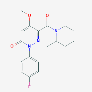 2-(4-fluorophenyl)-5-methoxy-6-(2-methylpiperidine-1-carbonyl)pyridazin-3(2H)-one