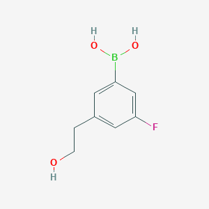 molecular formula C8H10BFO3 B2980298 (3-氟-5-(2-羟乙基)苯基)硼酸 CAS No. 2377610-20-1