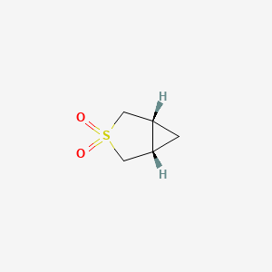 molecular formula C5H8O2S B2980299 (1R,5S)-3Lambda6-thiabicyclo[3.1.0]hexane-3,3-dione CAS No. 30988-34-2