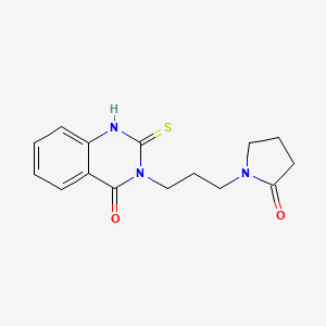 3-[3-(2-oxopyrrolidin-1-yl)propyl]-2-thioxo-2,3-dihydroquinazolin-4(1H)-one