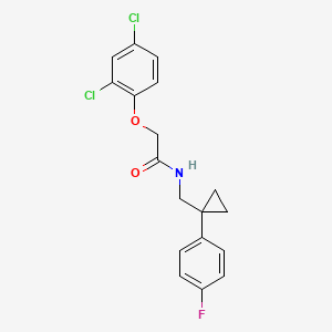 2-(2,4-dichlorophenoxy)-N-((1-(4-fluorophenyl)cyclopropyl)methyl)acetamide