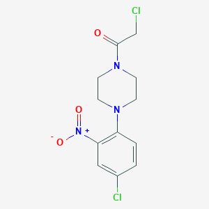 2-Chloro-1-[4-(4-chloro-2-nitrophenyl)piperazin-1-yl]ethan-1-one