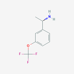 molecular formula C9H10F3NO B2980309 (S)-1-(3-(Trifluoromethoxy)phenyl)ethan-1-amine CAS No. 1228542-85-5