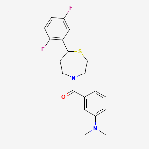 (7-(2,5-Difluorophenyl)-1,4-thiazepan-4-yl)(3-(dimethylamino)phenyl)methanone