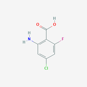 molecular formula C7H5ClFNO2 B2980328 2-氨基-4-氯-6-氟苯甲酸 CAS No. 940054-48-8