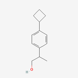 molecular formula C13H18O B2980329 2-(4-Cyclobutylphenyl)propan-1-ol CAS No. 1896567-74-0