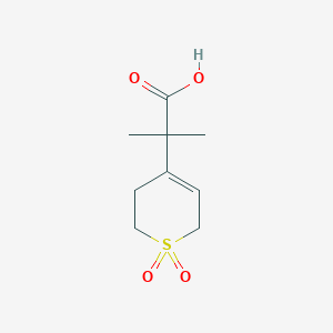 2-(1,1-Dioxo-3,6-dihydro-2H-thiopyran-4-yl)-2-methylpropanoic acid