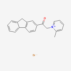 1-(9H-2-fluorenyl)-2-(2-methyl-1-pyridiniumyl)-1-ethanone bromide