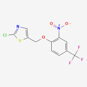 2-Chloro-5-{[2-nitro-4-(trifluoromethyl)phenoxy]methyl}-1,3-thiazole