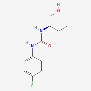molecular formula C11H15ClN2O2 B2980378 N-(4-chlorophenyl)-N'-[(2R)-1-hydroxybutan-2-yl]urea CAS No. 1604387-78-1