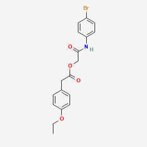 2-[(4-Bromophenyl)amino]-2-oxoethyl (4-ethoxyphenyl)acetate