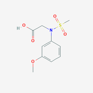 molecular formula C10H13NO5S B2980388 N-(3-methoxyphenyl)-N-(methylsulfonyl)glycine CAS No. 363589-80-4