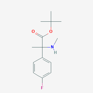 Tert-butyl 2-(4-fluorophenyl)-2-(methylamino)propanoate