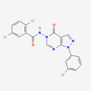 2,5-dichloro-N-(1-(3-chlorophenyl)-4-oxo-1H-pyrazolo[3,4-d]pyrimidin-5(4H)-yl)benzamide