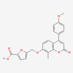 5-({[4-(4-methoxyphenyl)-8-methyl-2-oxo-2H-chromen-7-yl]oxy}methyl)-2-furoic acid