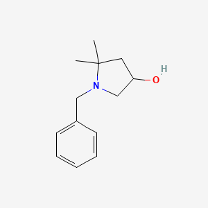 molecular formula C13H19NO B2980408 1-Benzyl-5,5-dimethylpyrrolidin-3-ol CAS No. 1903539-91-2